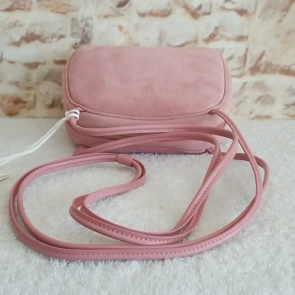 New Jil Sander Dome Medium Suede Crossbody Bag. - Picture 9 of 15